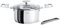 Cristel C14QMPKPPA Casteline Set de 5 casseroles avec couvercle et manche long et 2 poignées Argenté