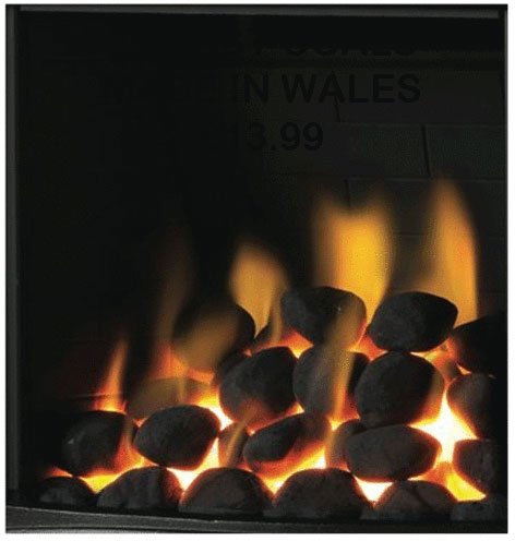 The Stove Wizard Gas Fire Replacement Coals 10 Ceramic small Cast Coals for Gas, LPG, Bio Ethanol and Electric Fires 60mm x 55mm x 55mm, Black