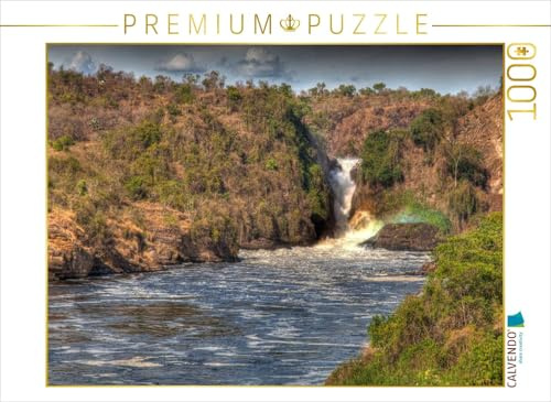 CALVENDO Puzzle Regenbogen am Murchison Falls | 1000 Teile Lege-Größe 64 x 48 cm Foto-Puzzle für glückliche Stunden