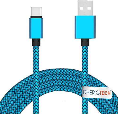 DHERIGTECH® USB 3.1 TYPE C FABRIC DATA & BATTERY CHARGER CABLE FOR Samsung Galaxy Note 9 SMARTPHONE