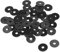 sourcing map Nylon Rondelle Plate pour 4mm ID Vis Boulon 15mm OD 1mm épais 50Pcs
