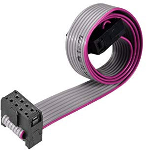 sourcing map IDC Cable de Cinta de Alambre Plano FC/FC Conector Tipo A de 8 Pines 2,54 mm de Paso 30cm Largo