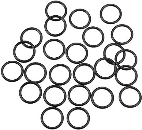 Nitril O-Ring 15,6mm Innendurchmesser 20mm OD 2,2mm Breite Dichtungsring Rund 25 Stück