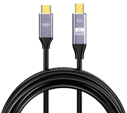YMY Câble USB Type-C Mâle vers Mini DisplayPort, 4K 60Hz 1,8 m Câble de Conversion Vidéo USB C vers Mini DP Soutien Le Mode de Mise en Miroir D'écran et Le Mode D'extension