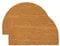 Nicola Spring Half Moon Coir Door Mats - 60 x 40cm - Classic - Pack of 2 - Decorative Indoor Front Door Floor Mat Entry Dirt Trapper Rug Outdoor Boot Scraper Non Slip Backing Doormat