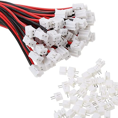 20 Sets Mini Micro JST 2.0mm Ph 2-Pin Connector Plug Male with 150mm Cable & Female