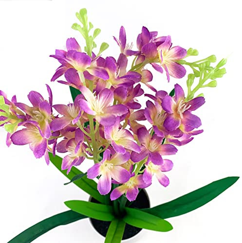 Heyiwell Künstliches Narzissen-Arrangement im Topf, künstliche Seide, Narzissen, Blume mit Kunststoff-Blumentöpfen für Zuhause, Tisch, Büro, Dekoration (Rosenrot)