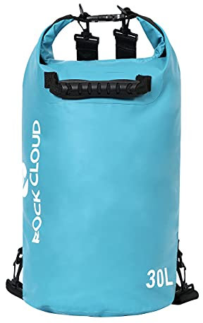 ROCK CLOUD Dry Bag Waterproof 30L Dry Sack for Kayaking Rafting Boating Beach Surfing Swimming Canoe Camping Hiking Fishing Ski