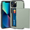 ACOCOBUY for iPhone 13 Case with Card Holder Sliding Cover Hidden Pocket IDs Credit Cards Slot Heavy Duty Shockproof Protective Dual Layer Wallet Phone Cover Back Shell for Men Women 6.1 Army Green