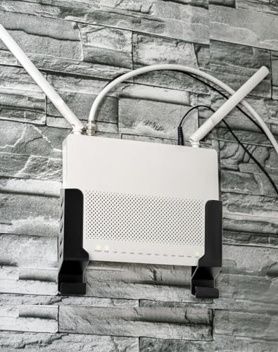 QWORK® Support mural universel Support mural polyvalent pour routeur/boîtier TV/ordinateur portable/commutateur/modems