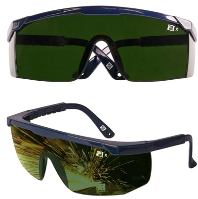LANON Welding Safety Glasses,IR Filter Shade 5.0 Lens,Anti-Scratch & Anti-Impact,ANSI Z87.1 Double-sided Antifog,Wrap-Around Protective Safety Goggles,UV Protection