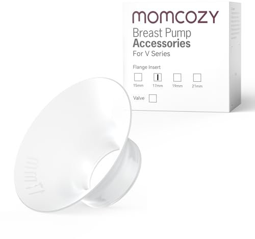 Momcozy Flange Insert 17mm Only for Momcozy V1 Pro/V2 Breast Pump. Original V1 Pro/V2 Breast Pump Replacement Accessories, 1PC (17mm)