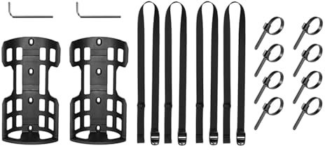 rockible Porte-Cage de Fourche Avant de Vélo, Sacoche de Chargement, étagère à Bagages, Support Avant de Vélo pour Vélos de Route, 2 Ensembles
