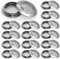 Piuluvor® 30 Stück Lüftungsgitter Rund 53 mm Lüftungsgitter Edelstahl Entlüftungsloch Belüftungsgitter Rund für Schrank Kleiderschrank Schuhschränke Bücherregale (Silber)