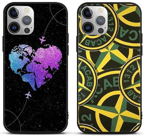 Yomyejisoo 2 Pièces Coque pour iPhone 12/12 Pro 6.1 Stone Island Étui de téléphone la Mode et créatif Modèle Housse Ultra Mince Doux Noir Antichoc TPU Silicone pour iPhone 12/12 Pro,02