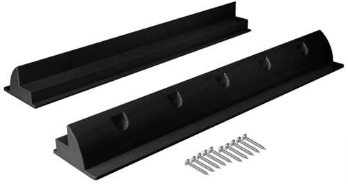 Avoltik Solarpanel Halterung spoiler geeignet für Wohnmobil, Boot, Flachdach, Wohnwagen I wetterbeständig aus ABS Kunststoff in schwarz 68cm I Solarpanelhalterung Halterung Solar inkl. Schrauben