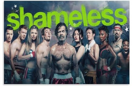 CBEJFGTX Shameless Character Group Picture Poster Dekorative Malerei Leinwand Wandkunst Wohnzimmer Poster Schlafzimmer Malerei 12x18inch(30x45cm)