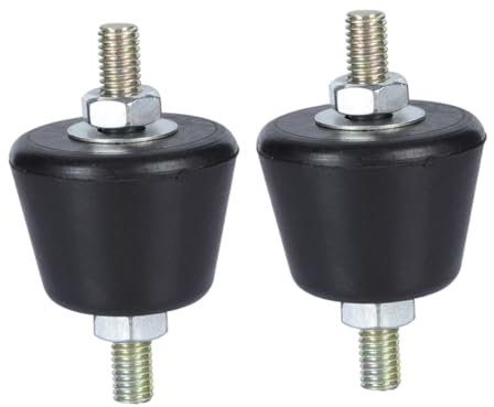Cabilock 2pcs Air Conditioner Shock Absorber Ac Stand Portable Air Conditioners Ductless Dryer Vent Kit Shock Absorbers Portable Ac Unit Shockproof Base Shock-absorbing Stand Rubber Black
