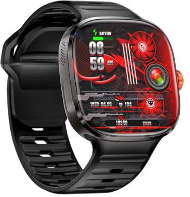 Jectse 4G-Smartwatch für Telefonanrufe, GPS-Smartwatch, 2,16-Zoll-Voll-Touchscreen, Leistungsstarke Leistung, Umfassendes Fitness-Tracking, Unterstützung für Nano-SIM-Karte, (Black)