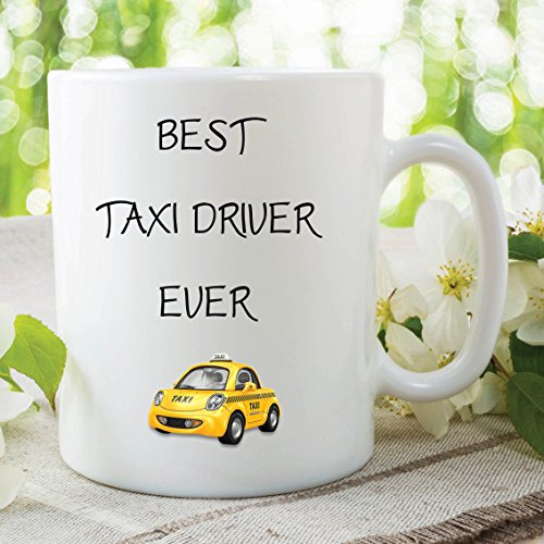 Lustige Neuheiten Becher Best Taxi Driver Ever Arbeit Kaffeetasse Geburtstag WSDMUG188