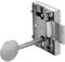 Gedotec Serrure de Tiroir | Verrou en Acier Nickelé pour Tiroir, Porte de Commode, Armoire, Placard, Coffre | Verrouillage Sécurisé avec Clé | Conçu et Fabriqué en Allemagne - 25 mm