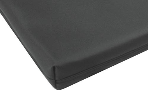 Bezug aus Kunstleder für Matratzen (90 x 200 x 20 cm, schwarz)