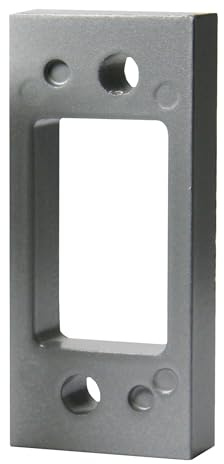BASI | Distanzplatte 12 mm | optionales Zubehör für Panzerriegel | Farbe Silber