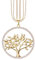 Mianova Damen Lange Halskette Kette Lebensbaum Anhänger mit Swarovski Elements Strass Kristall Steinen Lang Gold Groß