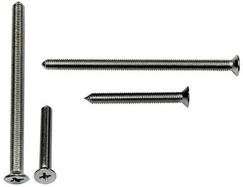 BKS Stulpschrauben Befestigungsschrauben Set (5x M5x44mm, 5x M5x80mm) mit Führungsspitze für Profilzylinder