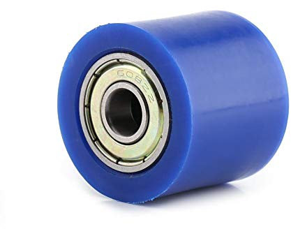 8mm chain roller, kettenrolle motorrad, Kettenrolle Spannrolle Radführung 8mm Antrieb Kettenrolle Rollenschlitten Spanner Radführung für Street Bike Motorrad ATV (Blau)