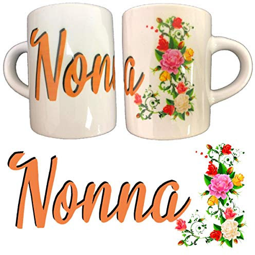 BrolloGroup Tazzina da caffè Nonna o Nonno Tazzine Personalizzate PS 10523-0022 (Nonna)
