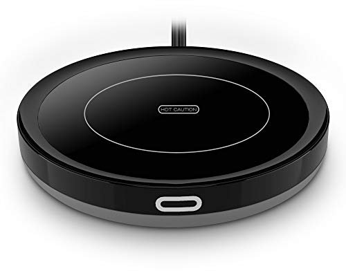 SWARK - Scaldacazze, scalda caffè, elettrico, interruttore automatico a gravità, piastra riscaldante per tè, caffè, latte, per ufficio, uso domestico (nero)