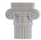 Ionische Orden-Säule Säule Podest Hauptstadt Basis griechische römische Marmor-Skulptur 15 cm