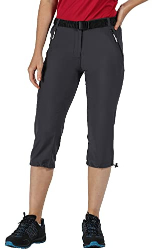 Regatta Xert Leichte, schnelltrocknende und Wasserabweisende Stretch-Caprihose mit Reißverschlusstaschen