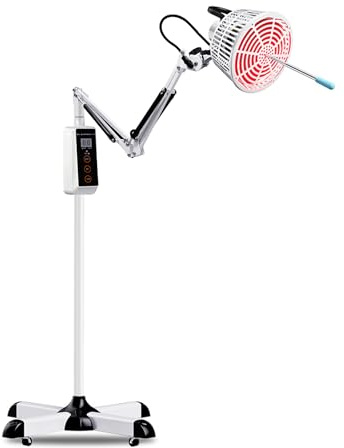 Leawell 3-in 1 TDP Far Infrared Mineral Heat Lamp Acupuncture Therapy Light Floor Stand Therapeutic Lamps with Red Light for Healing Body Arthritis Chronic Pain Relief, Sleep, Wound