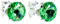 pewterhooter Crystal Stud Earrings – 925 Sterling Silver for Women (Brilliant peridot)