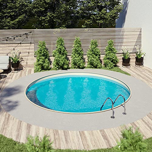 Pool- Komplett-Set Rund Ø4,50 x 1,20m eingelassen, Sand