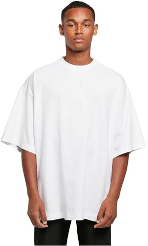 Build Your Brand Herren Huge Tea T Shirt, Weiß, 5XL EU
