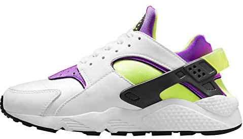 Nike Damen Air Huarache Utility, Weiß/Neongelb-Magenta, 40, Weiß/Neongelb/Magenta, 44.5 EU