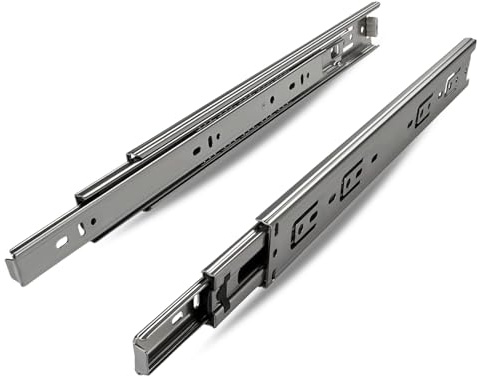 EVOTRADE 1 Paar Schubladenschienen H45 350 mm, Kugellager, Soft-Close, Vollauszug, Tragkraft 50 kg