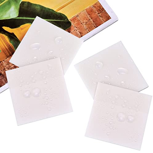 200 Blätter Transparente Haftnotizen, Transparent Sticky Notes Selbstklebende Haftnotizzettel, Haftmarker Transparent Haftnotizen Set Wasserdicht Notizblöcke Memo Pads Für Schule & Studenten(75x75 mm)