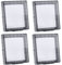 Toddmomy 4 unids Clear Switch Box Covers Cubiertas decorativas de interruptor de pared Cubierta de interruptor de salida para enchufe al aire libre Receptáculo Interruptor de luz Protectores