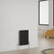 Warmehaus Radiador de calefacción central de estilo horizontal negro de hierro fundido de triple columna tradicional - 600x427mm
