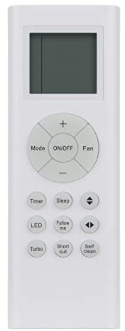 DCRL66 Mando Aire Acondicionado Compatible con Johnson EAS-Electric MIDEA AC RG66A1/BGEF RG66A2/BGEF E-ADVANCED25 E-ADVANCED35 E-ADVANCED52 E-ADVANCED71 EADVA25NT EUM105V EFM125V JT71EX JCM52V
