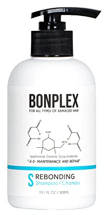 BONPLEX Rebonding Shampoo für alle Haartypen | Für strapaziertes, trockenes, brüchiges, gefärbtes, dauerhaftes und chemisch behandeltes Haar