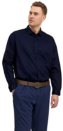 JACK & JONES Jprblacardiff Shirt L/S Ps Noos, Camicia, Navy Blazer, 6XL
