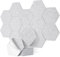 Deecam Panneau Acoustique,Hexagonal Auto-Adhésif Mousse Acoustique,12 Comprimés Panneau Acoustique Mural Pour Studio d'Enregistrement,Bureau,Chambre à Coucher,30x26x1cm (Gris)