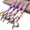Sharonds lila 6/7 Zoll exquisite High-End 440C professionelle Haar Schere Friseur Salon gewidmet Werkzeug (6+7-Zoll 4-teiliges Set)