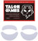 2Sets of TALONGAMES Rounded Curved Edges Mouse Feet Skates Compatible with Zowie ZA13 / ZA13B Gaming Mouse Feet Replacement, 0.8mm, Pure PTFE Material with Super Smooth Glide Pads