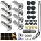 Tornillos para Matrícula, Tornillos Antirrobo para Matrícula, Tornillos de Seguridad para Matrícula, Tornillo de Fijación de la Matrícula, 50ps Tornillos de la Placade Matrícula, Para de Automóviles